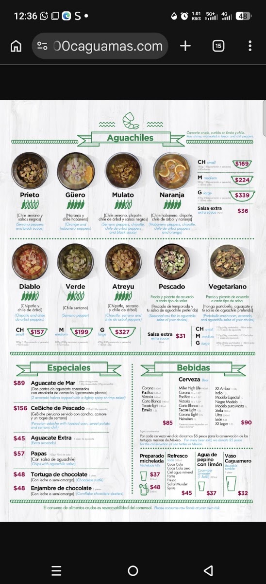 1000 Caguamas Puerto Vallarta Menu Photo 5