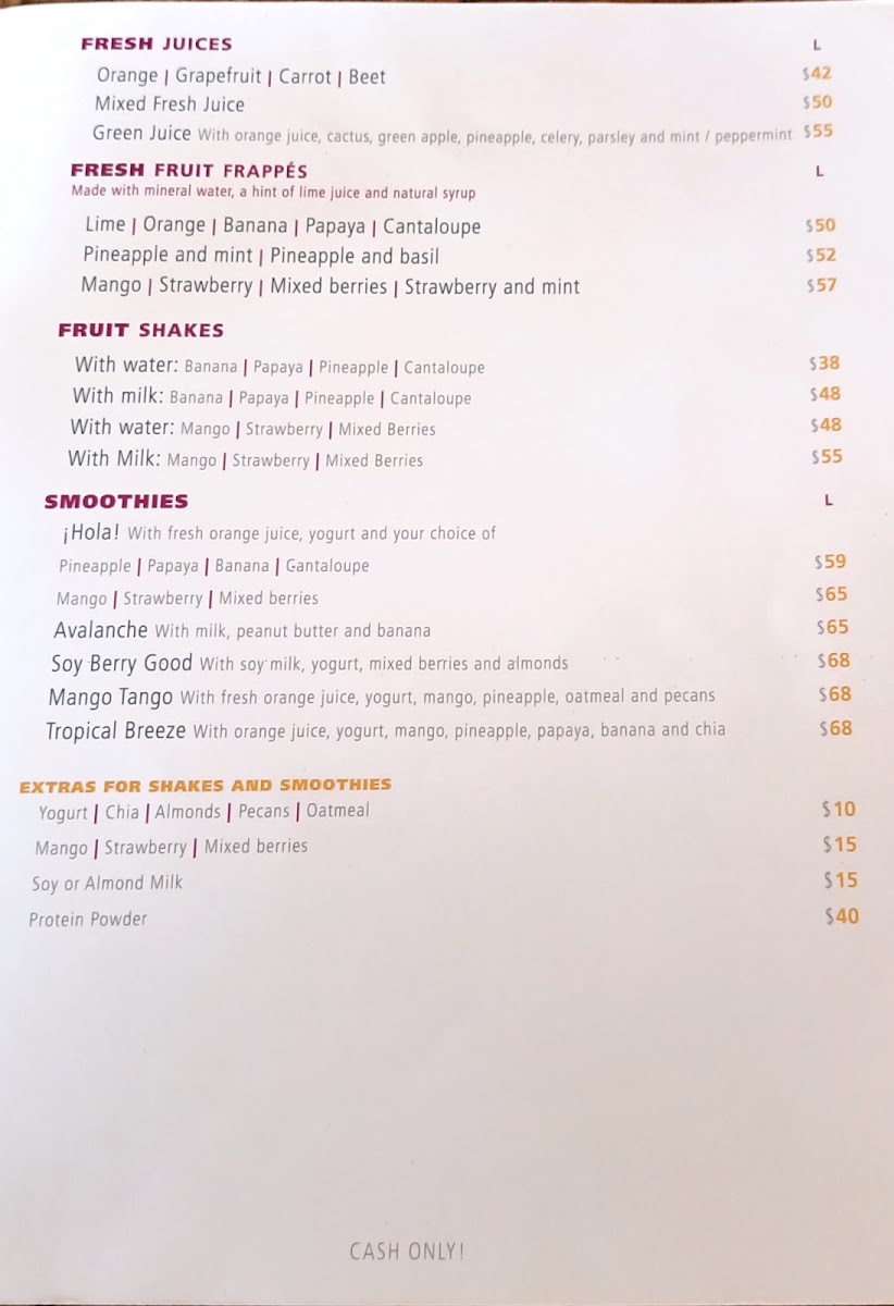 A Page In The Sun Menu Photo 6