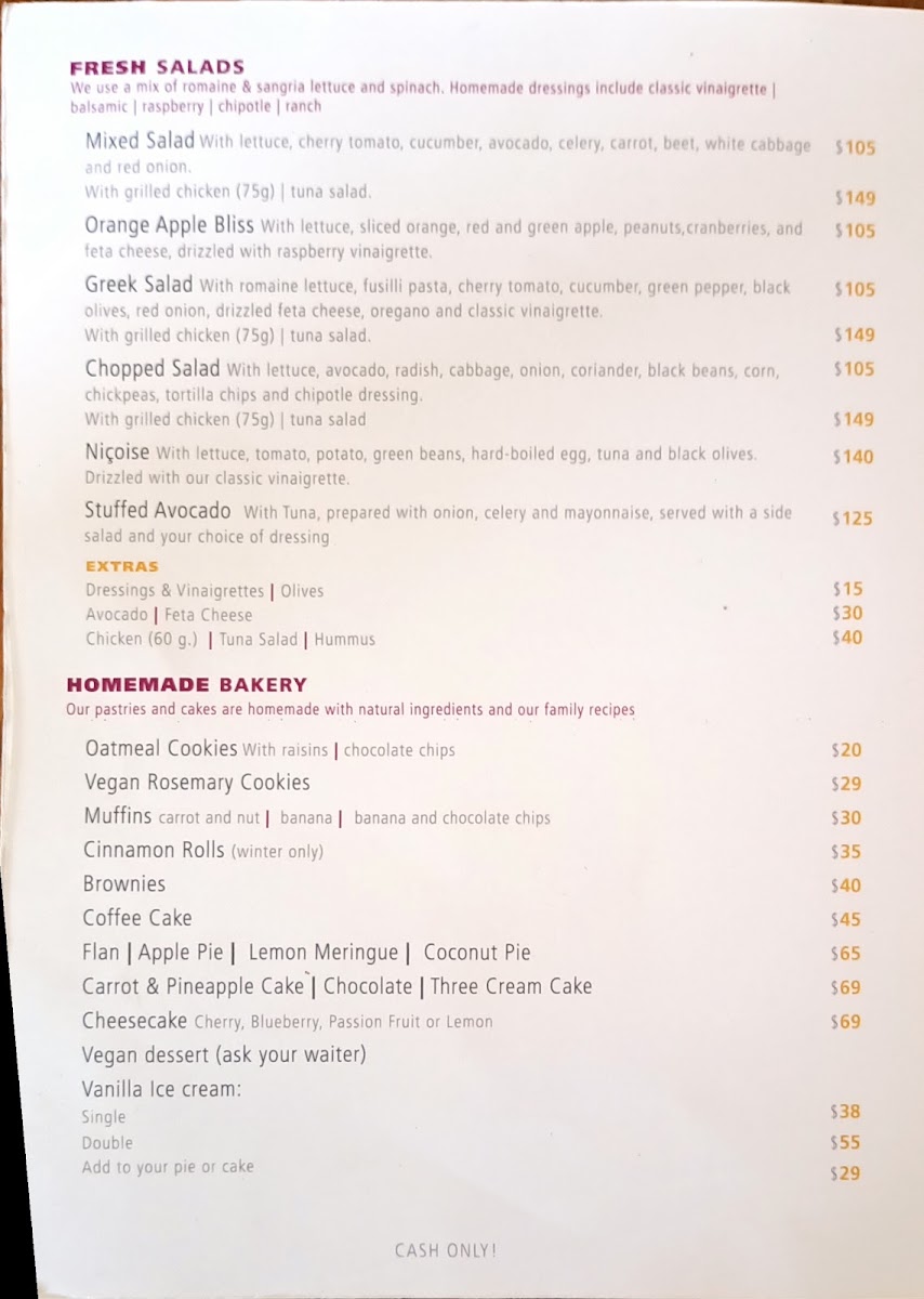 A Page In The Sun Menu Photo 7