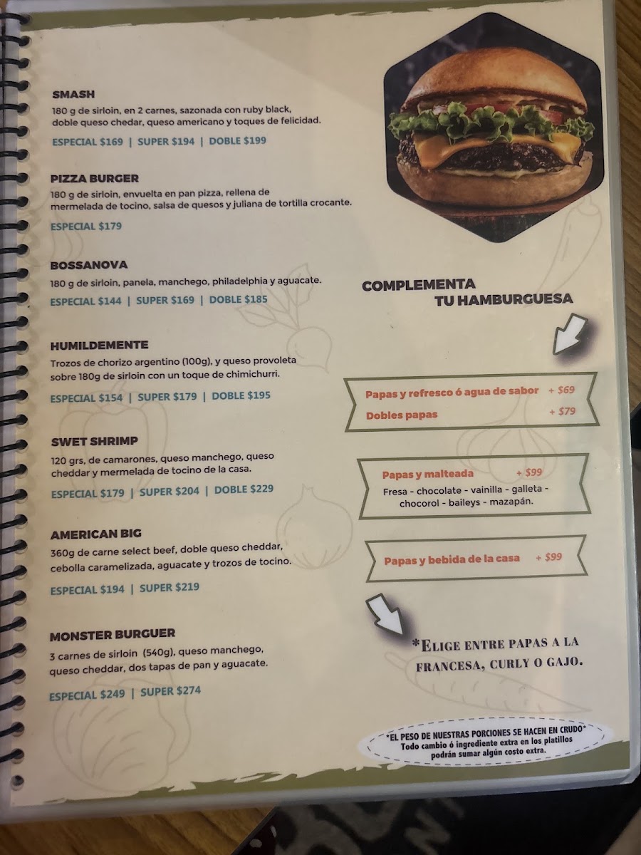 Aah Carbon Menu