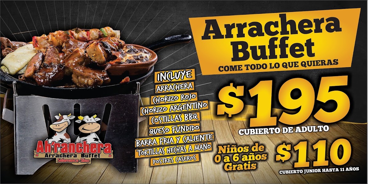 AH RANCHERA PARRILLADA BUFFET Menu