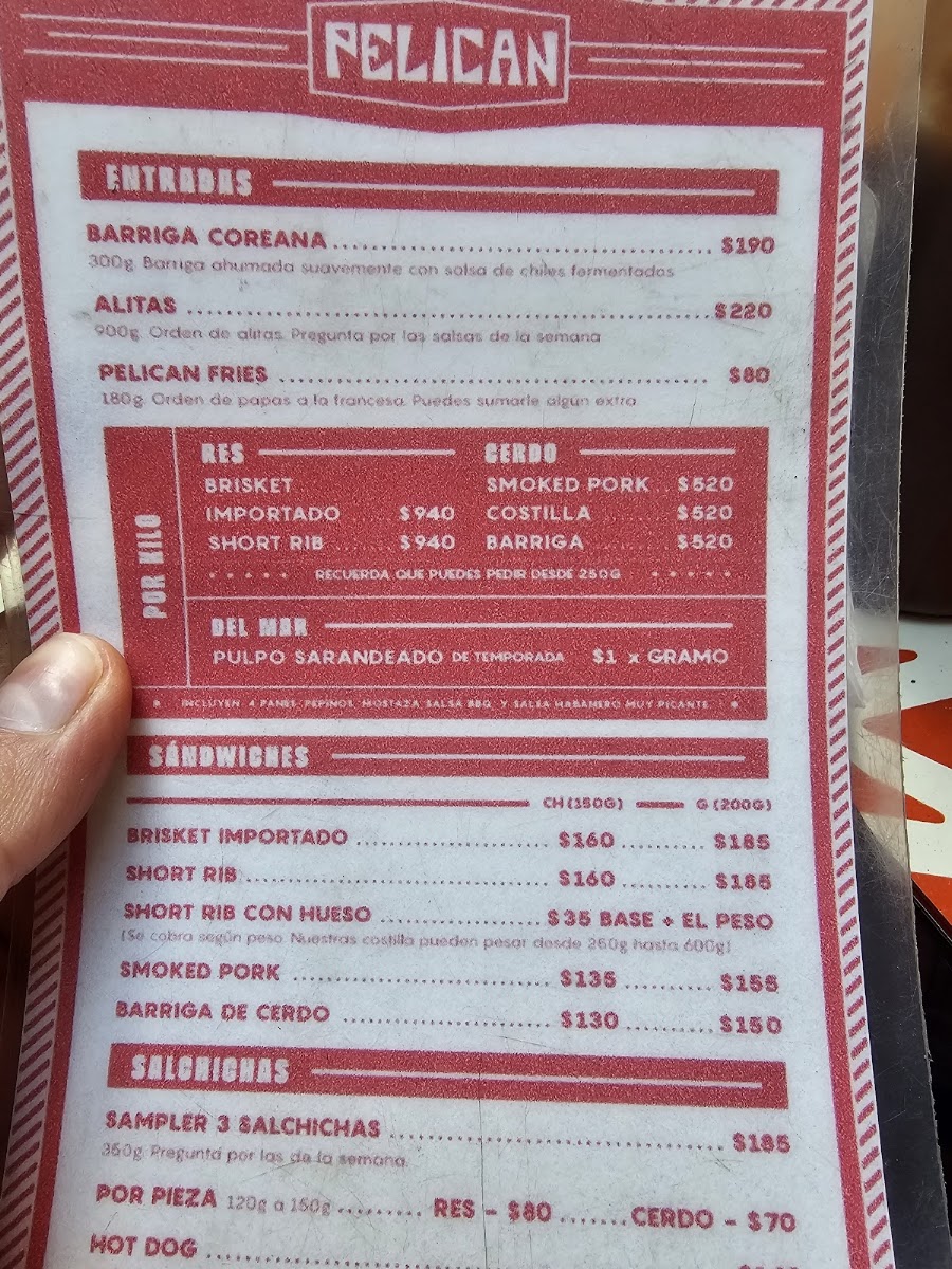 Ahumados Pelican Menu Photo 4