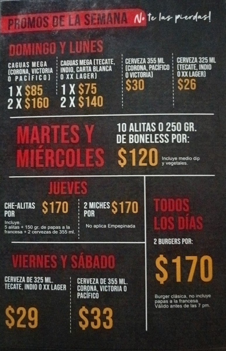 Alaswings Ávila Camacho Menu Photo 2