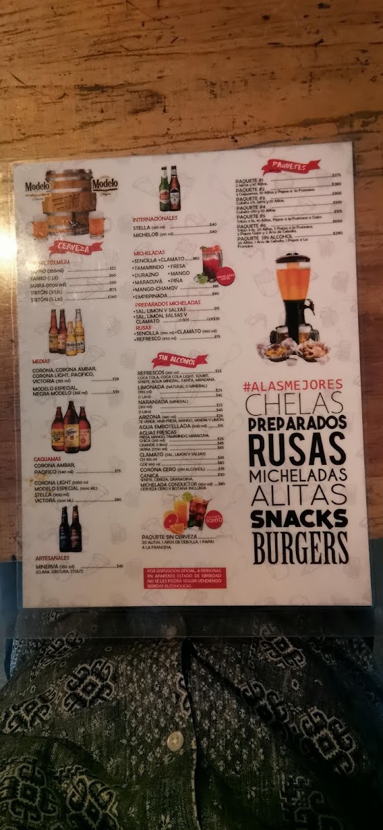 Alaswings Ávila Camacho Menu Photo 5
