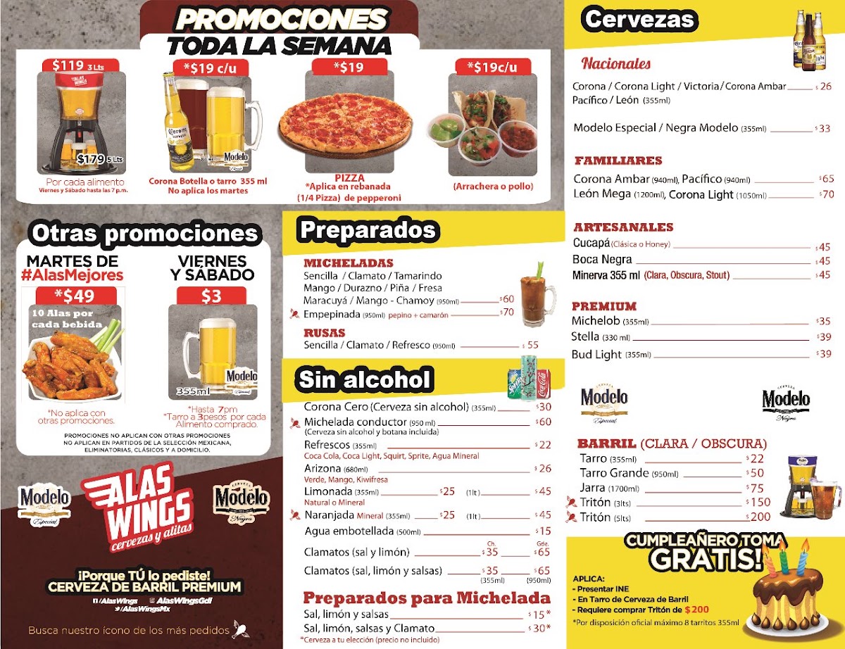 Alaswings Ávila Camacho Menu Photo 7