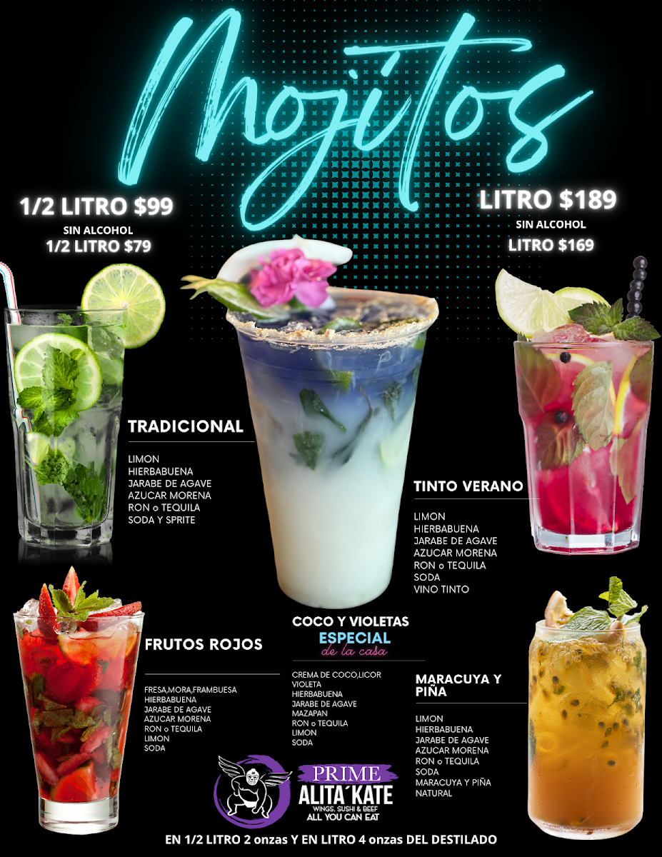Alita 'kate Menu