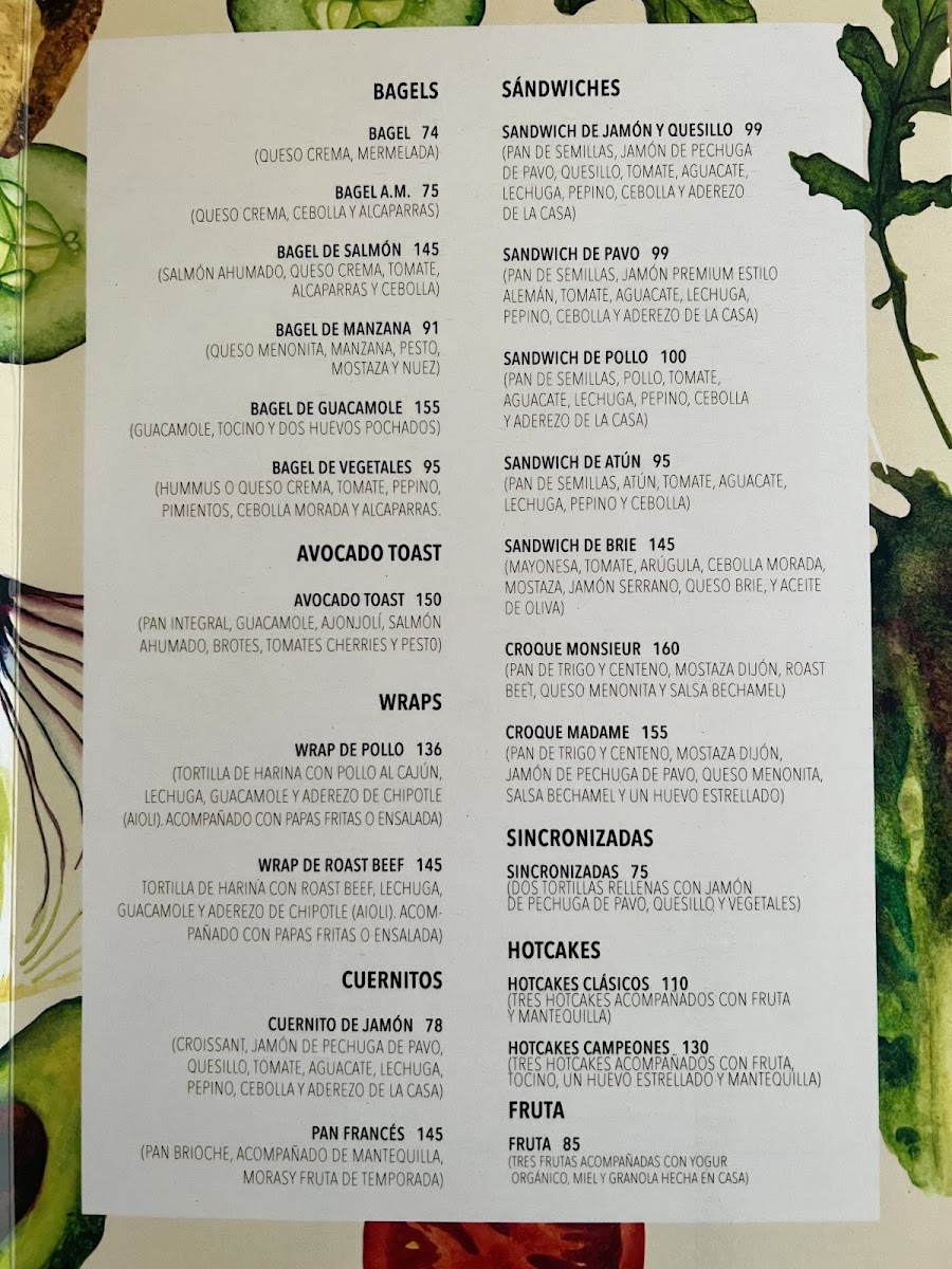 A.m. Siempre Cafe Menu Photo 2