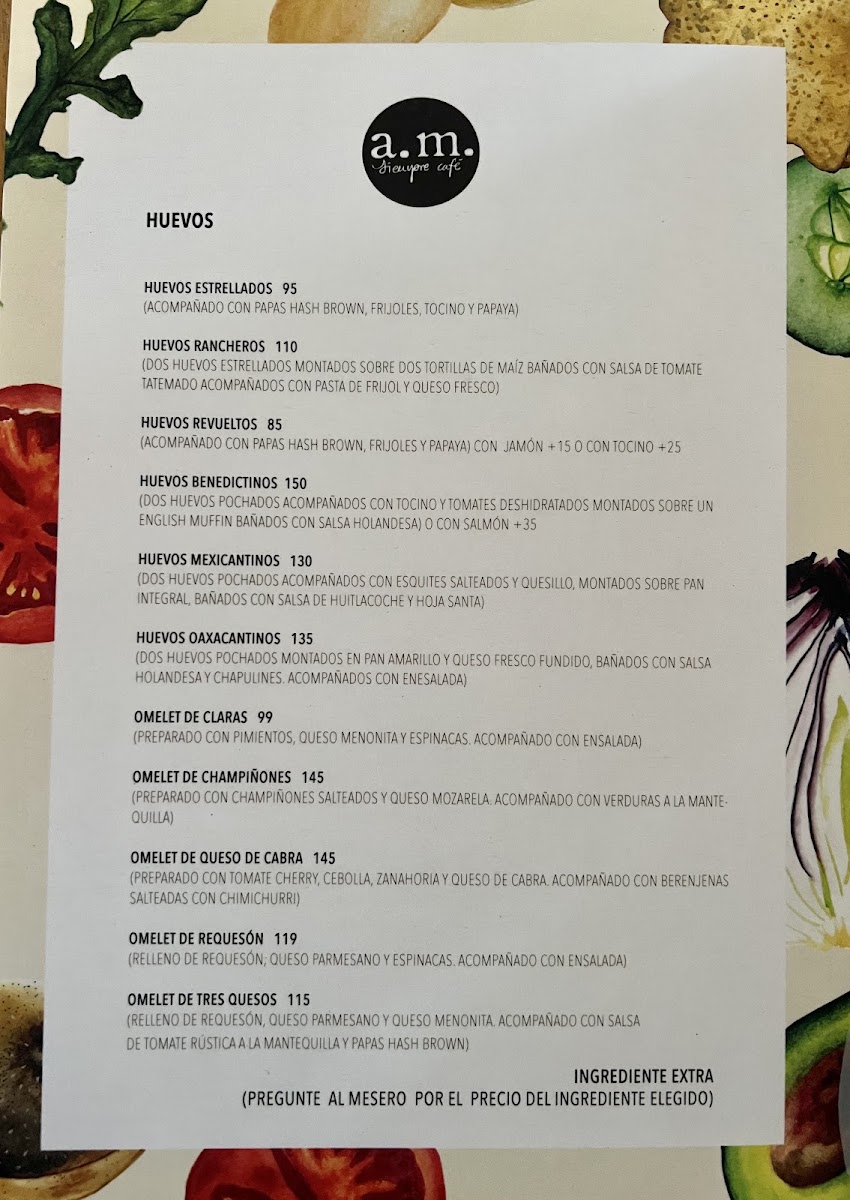 A.m. Siempre Cafe Menu Photo 4