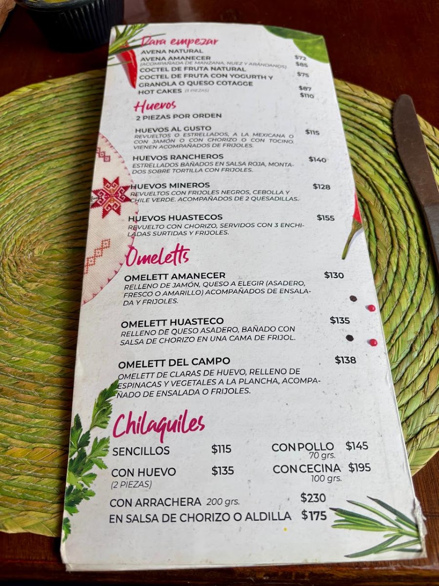 Amanecer Huasteco - Los Faroles Menu Photo 7