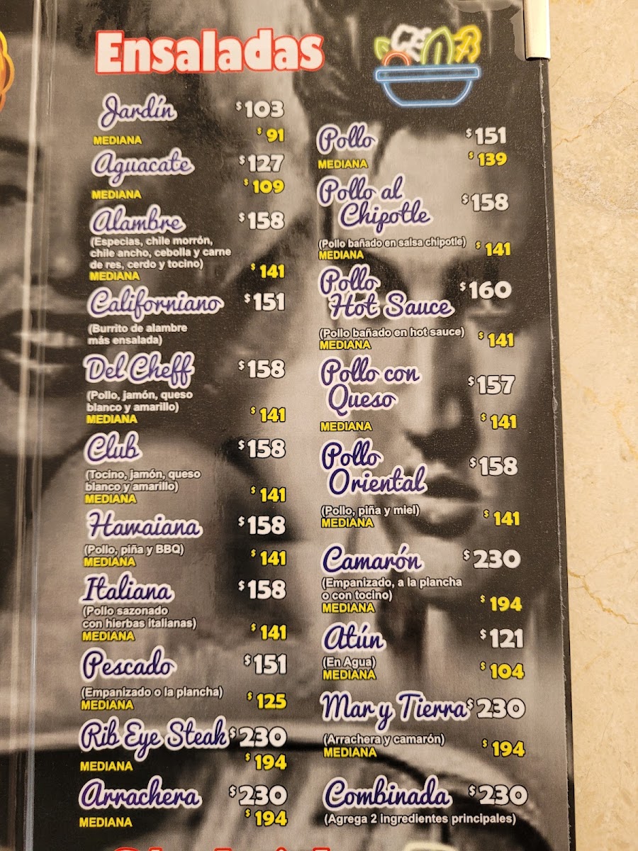 Amerix Burger El Encino Menu