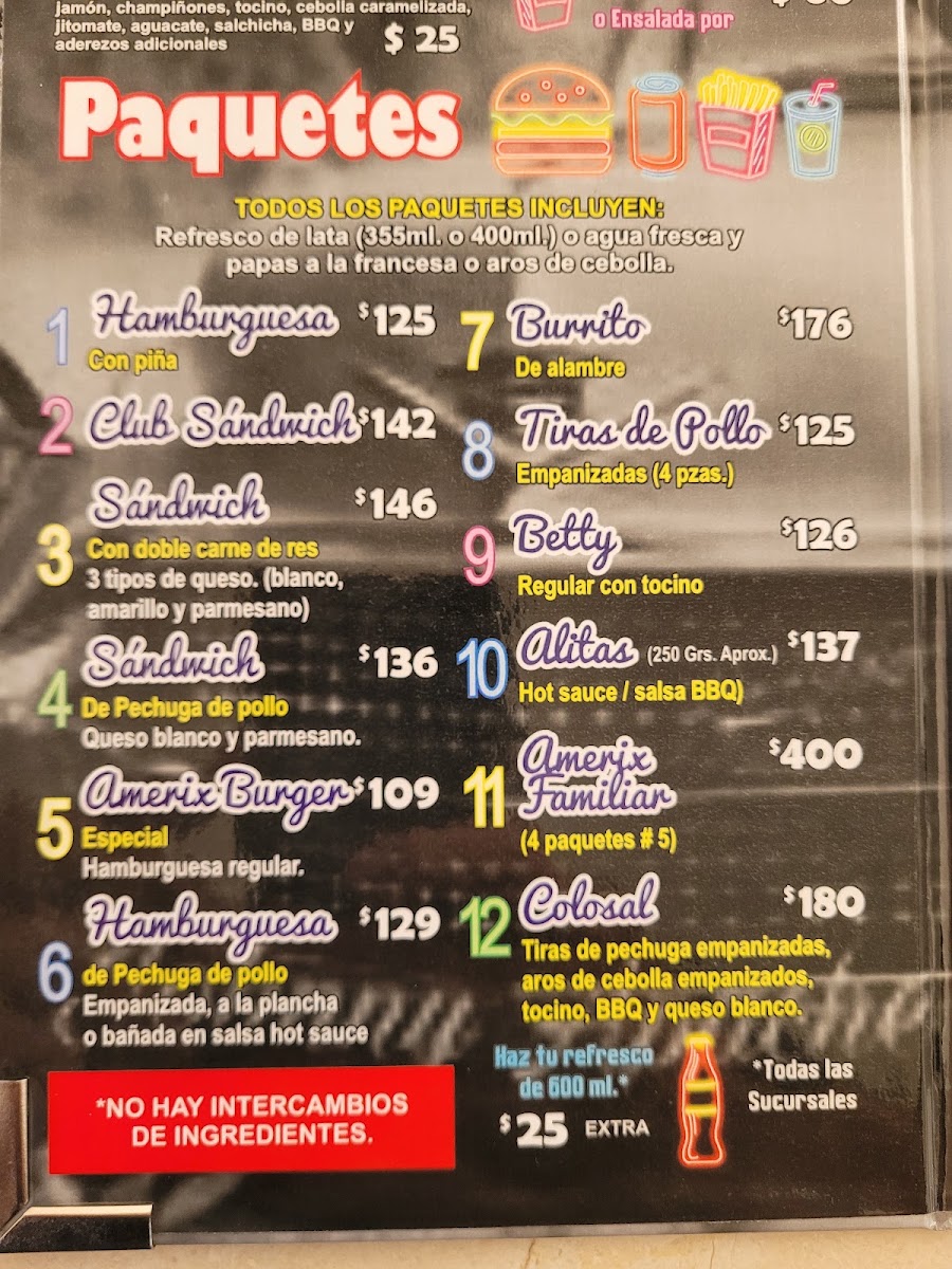 Amerix Burger El Encino Menu Photo 5