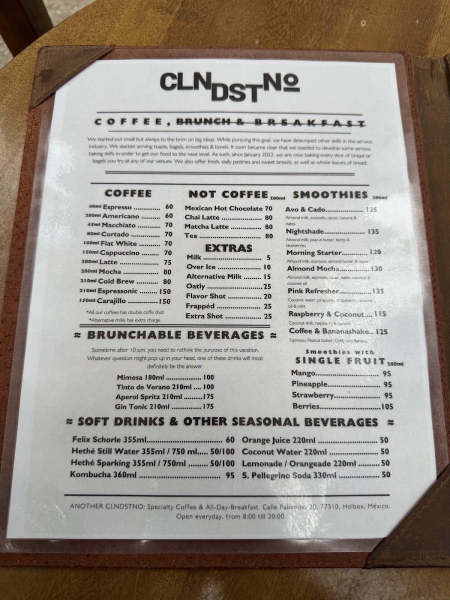 Another Clandestino: Coffee, Bread & Breakfast Menu Photo 9