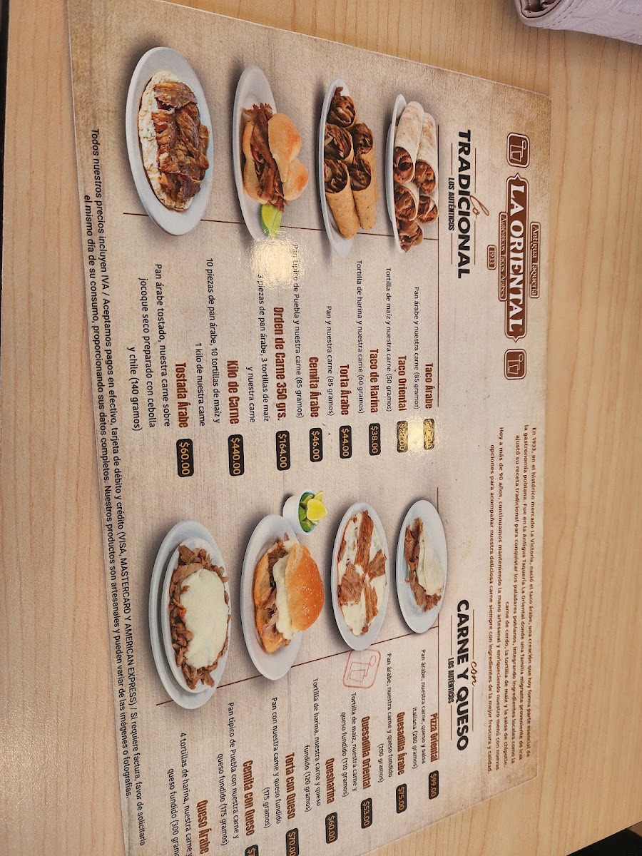 Antigua Taqueria La Oriental Menu Photo 7