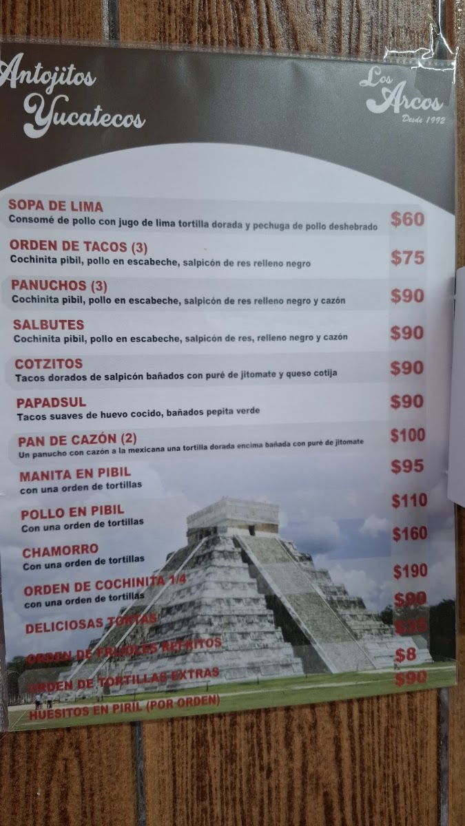 Antojitos Yucatecos Los Arcos Menu Photo 5