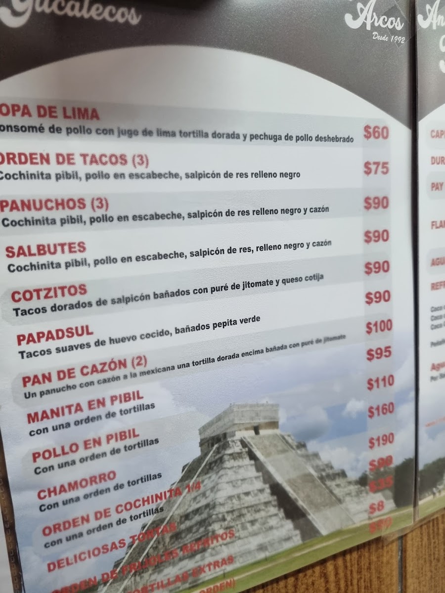 Antojitos Yucatecos Los Arcos Menu Photo 7