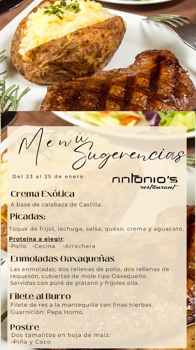 Antonio S Restaurante Menu Photo 2
