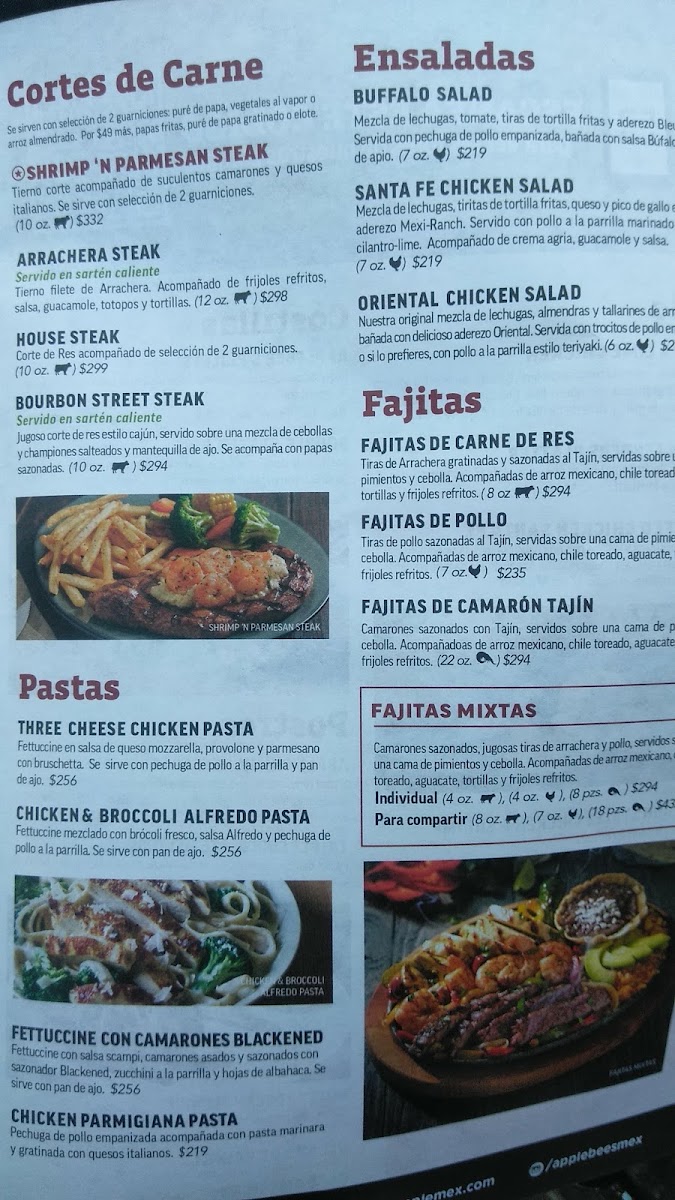 Applebee's Campos Eliseos Menu Photo 10