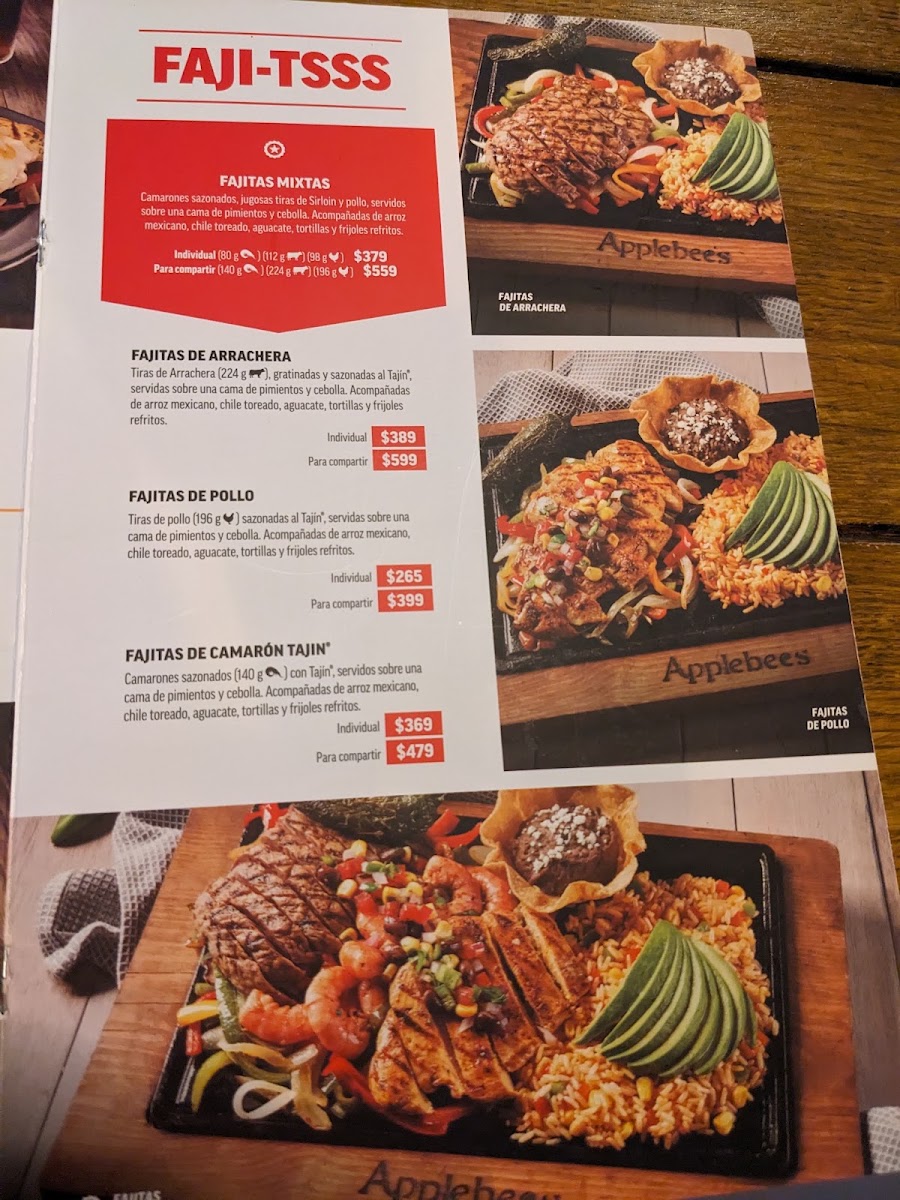 Applebee's Campos Eliseos Menu Photo 6