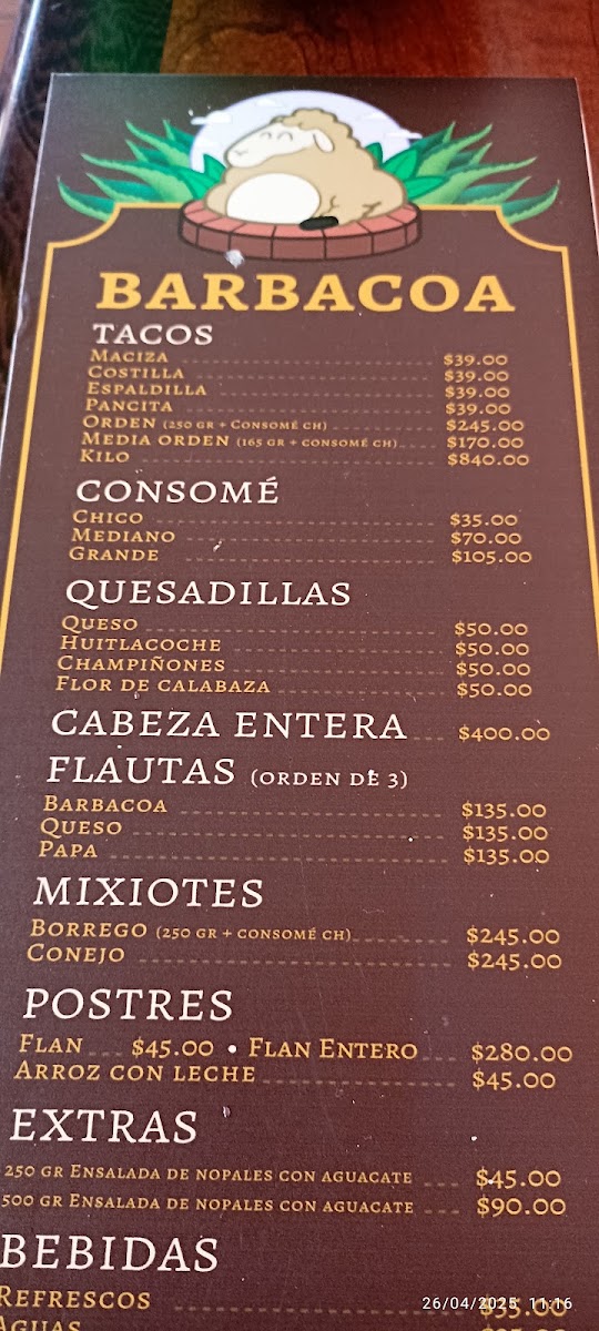Aqui Es Texcoco Menu Photo 3