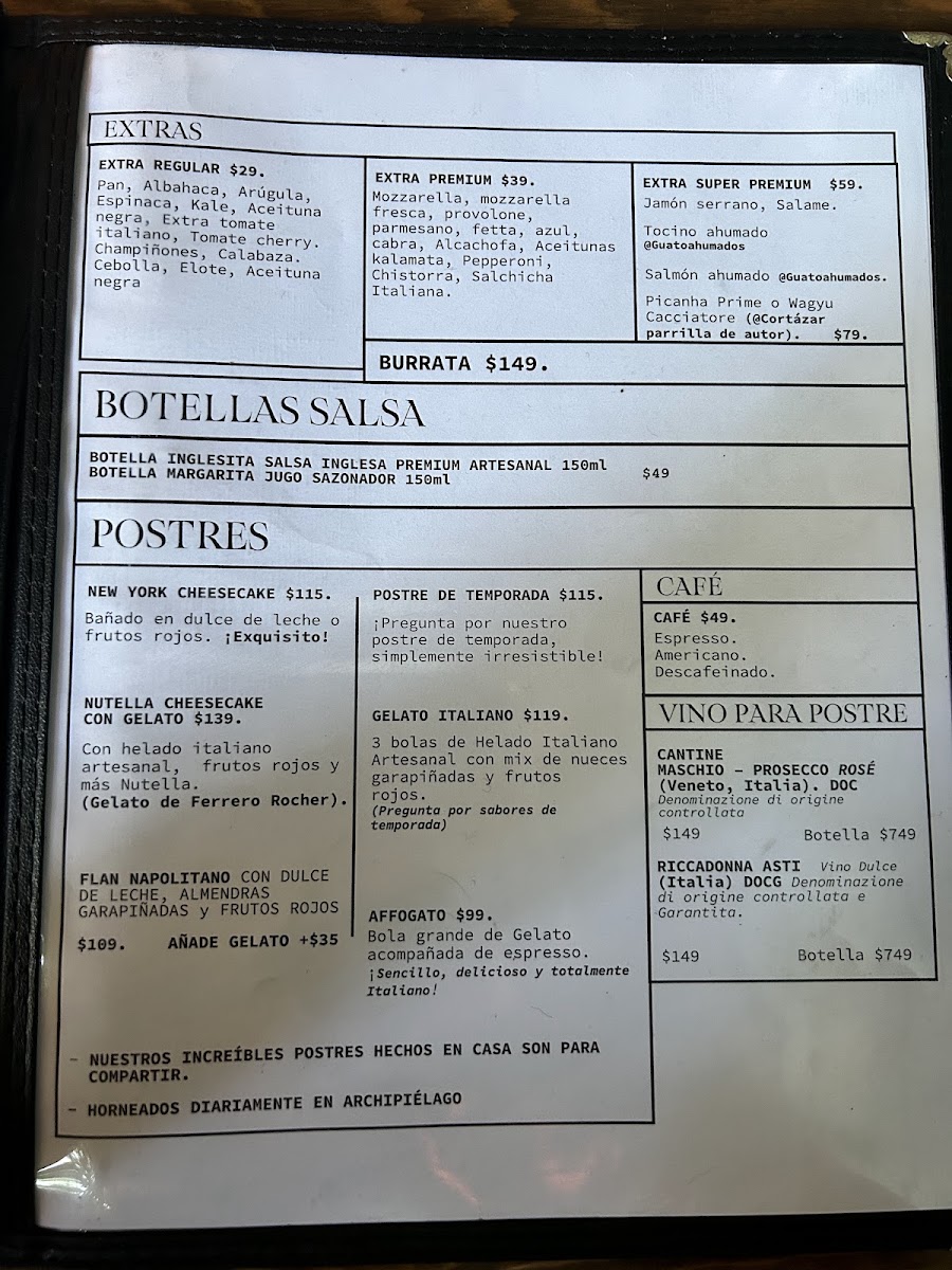 Archipielago Pizza Menu Photo 10