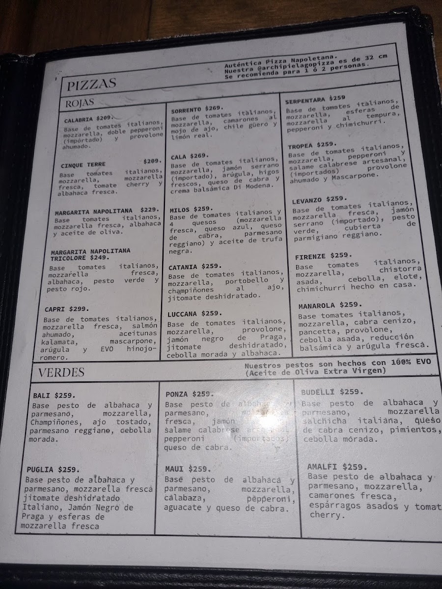 Archipielago Pizza Menu Photo 9