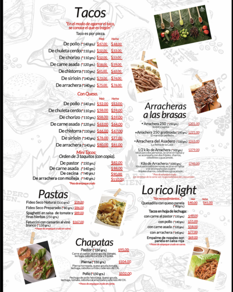 Asadero Cien - Zaragoza Menu Photo 3