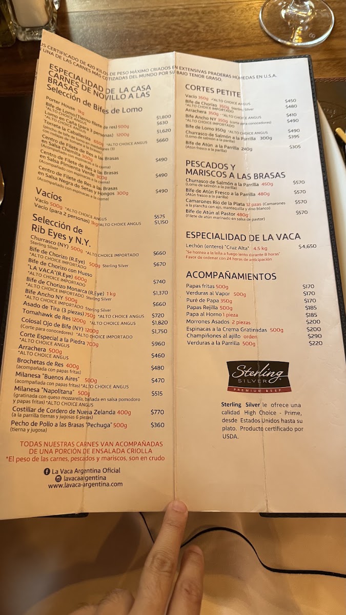 Asador La Vaca Argentina Menu Photo 2