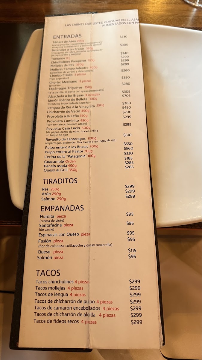 Asador La Vaca Argentina Menu Photo 3