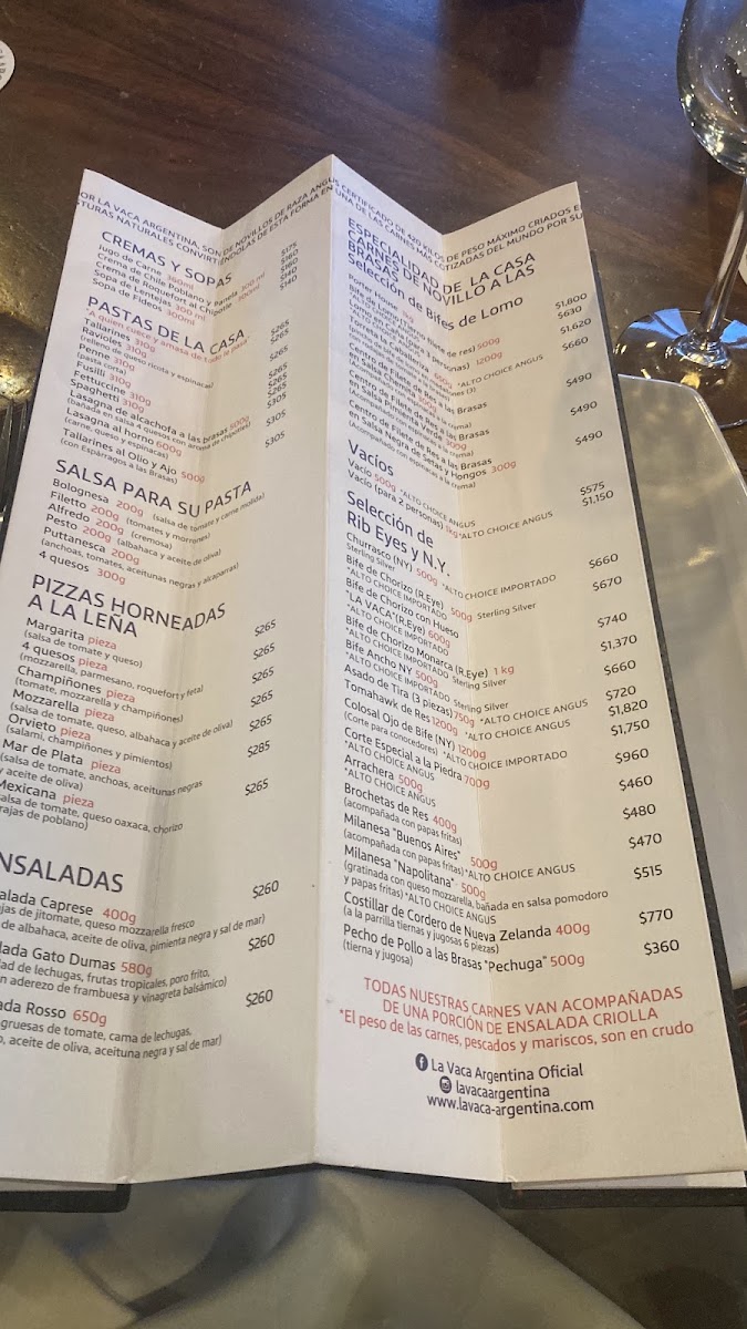 Asador La Vaca Argentina Menu Photo 6
