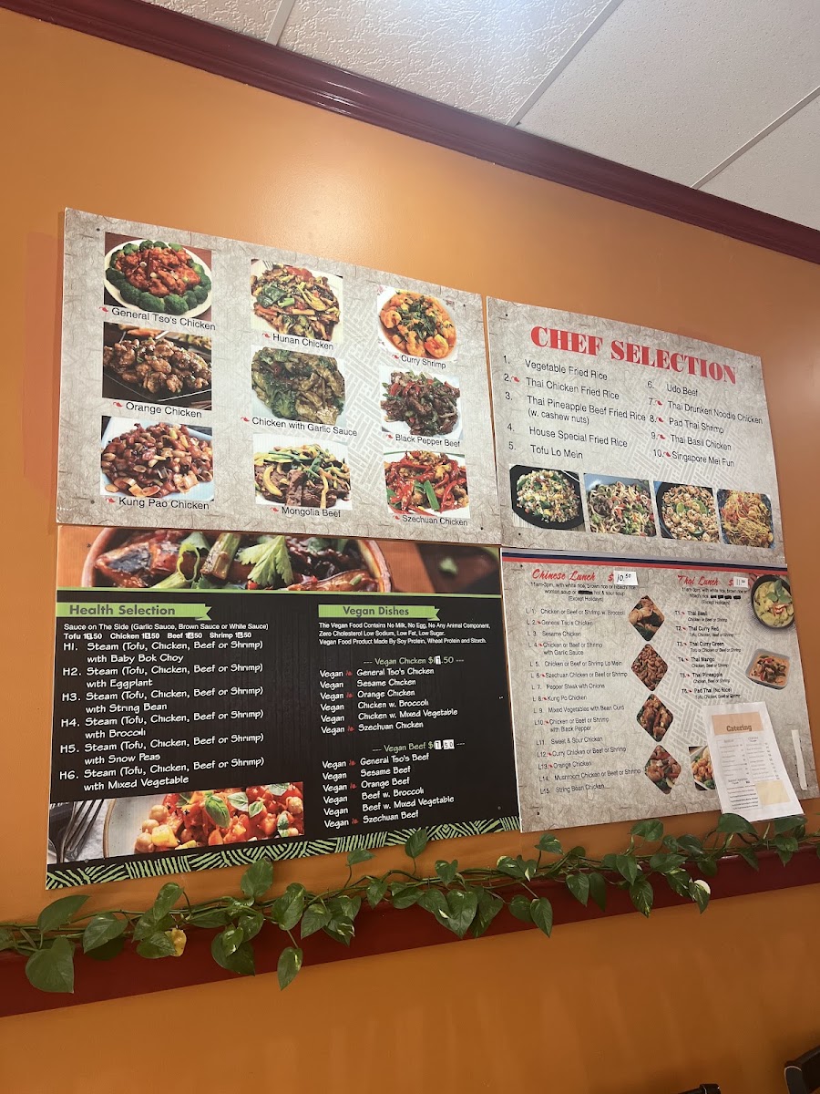 Asian Restaurant Menu