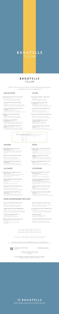 Bagatelle Tulum Menu Photo 5