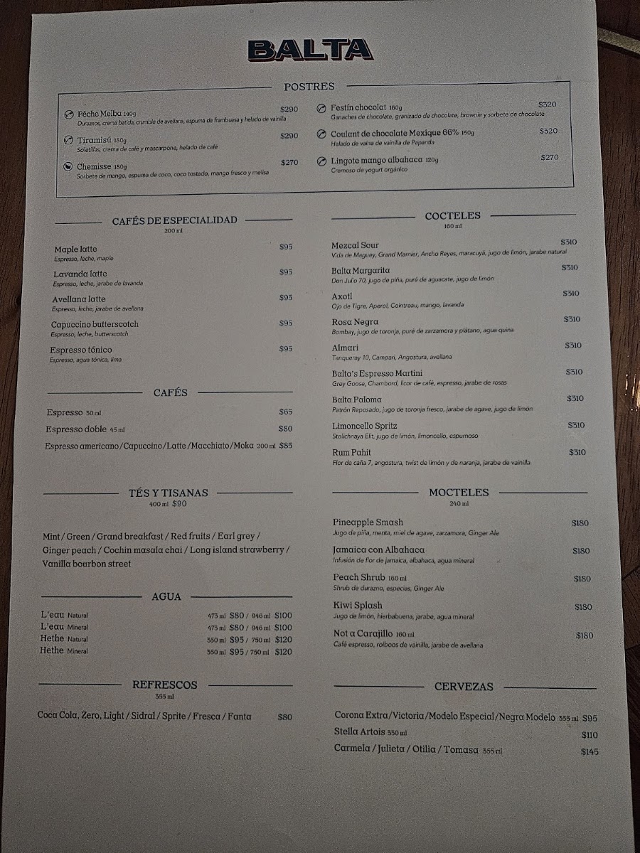 Balta Menu Photo 10