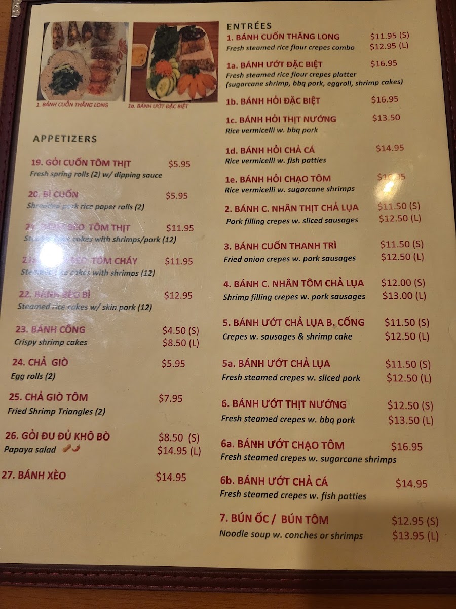 Banh Cuon Thang Long Menu Photo 8