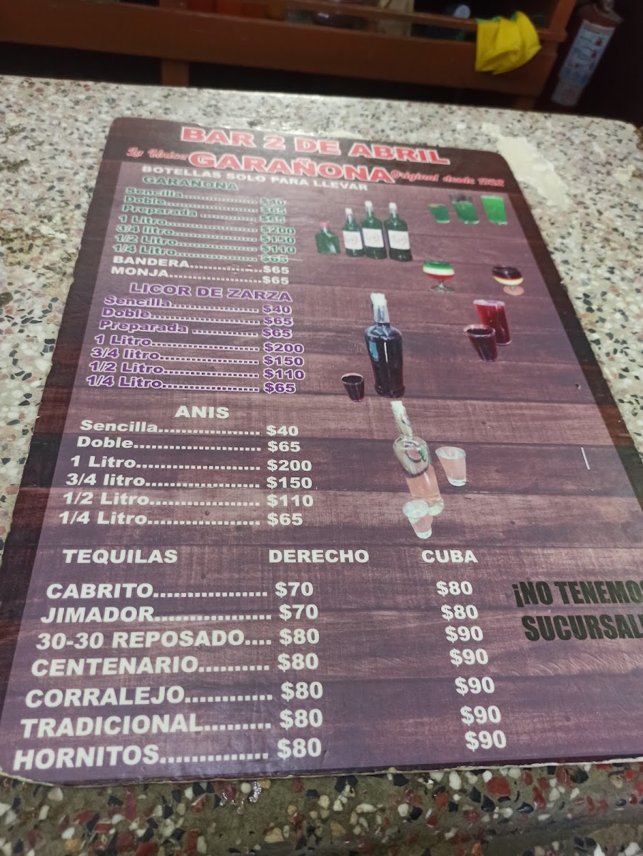 Bar 2 De Abril Menu Photo 4