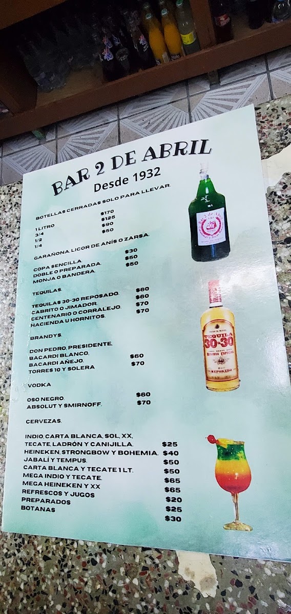 Bar 2 De Abril Menu Photo 7