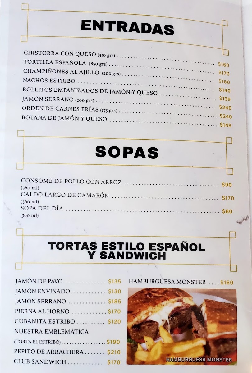 Bar 'el Estribo' Menu Photo 4