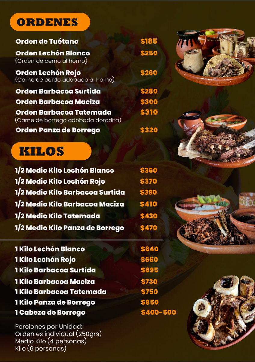 Barbacoa 'el Oeste' Menu Photo 2