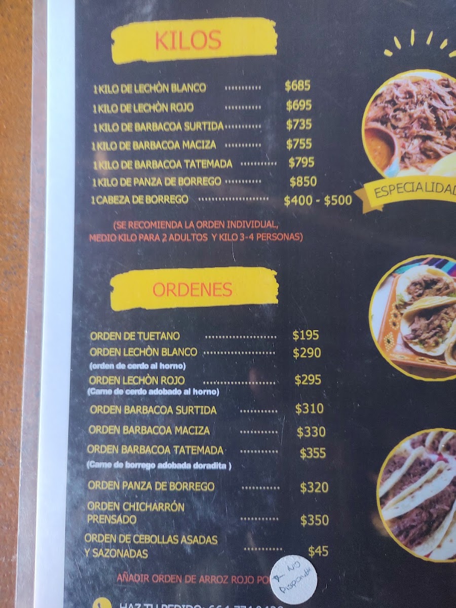 Barbacoa 'el Oeste' Menu Photo 8