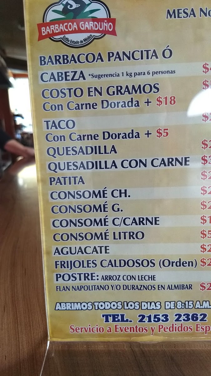 Barbacoa Garduño Menu Photo 7
