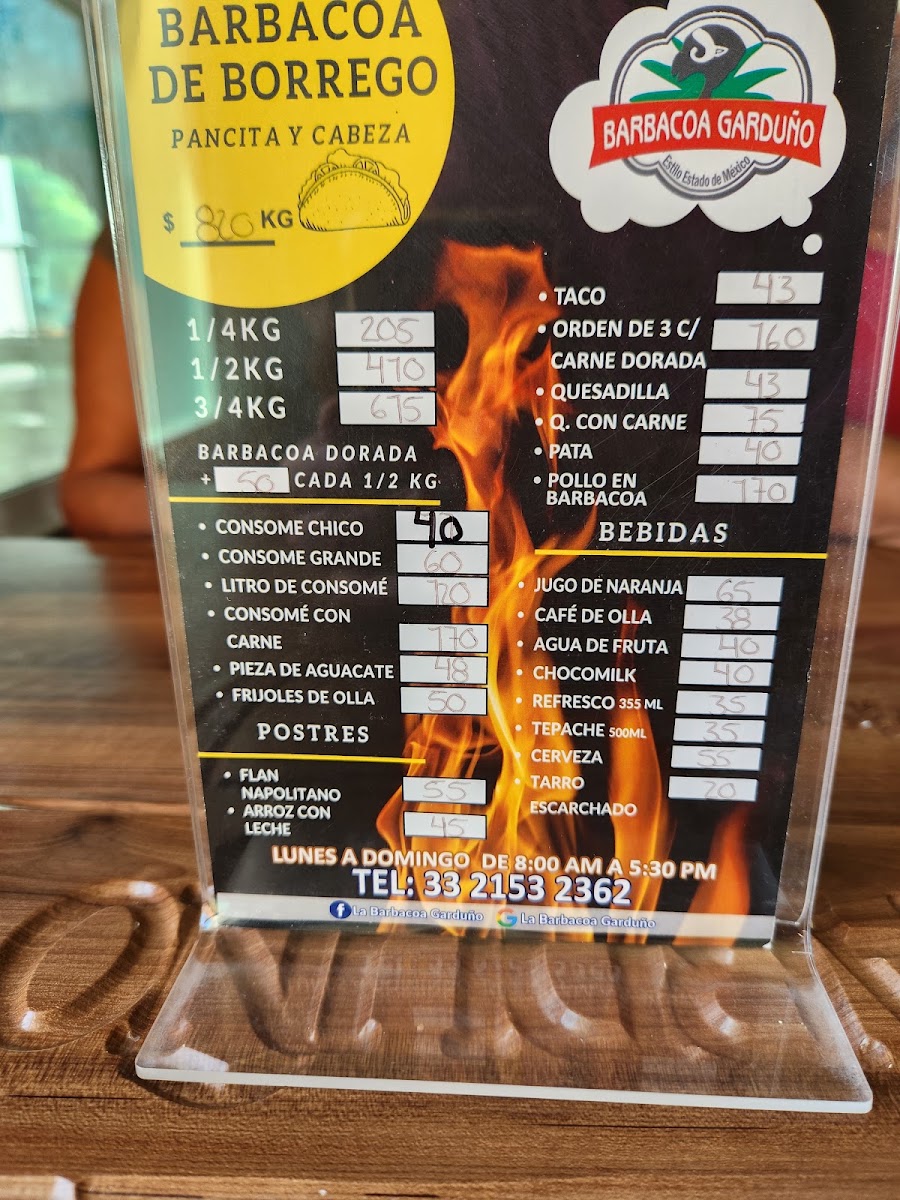 Barbacoa Garduño Menu Photo 8