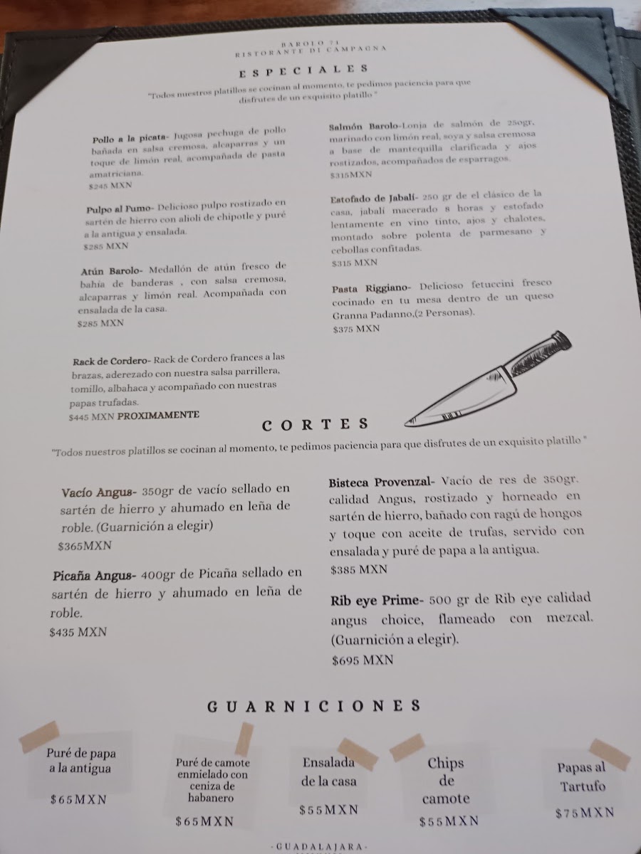 Barolo 71 Circunvalacion Menu Photo 2
