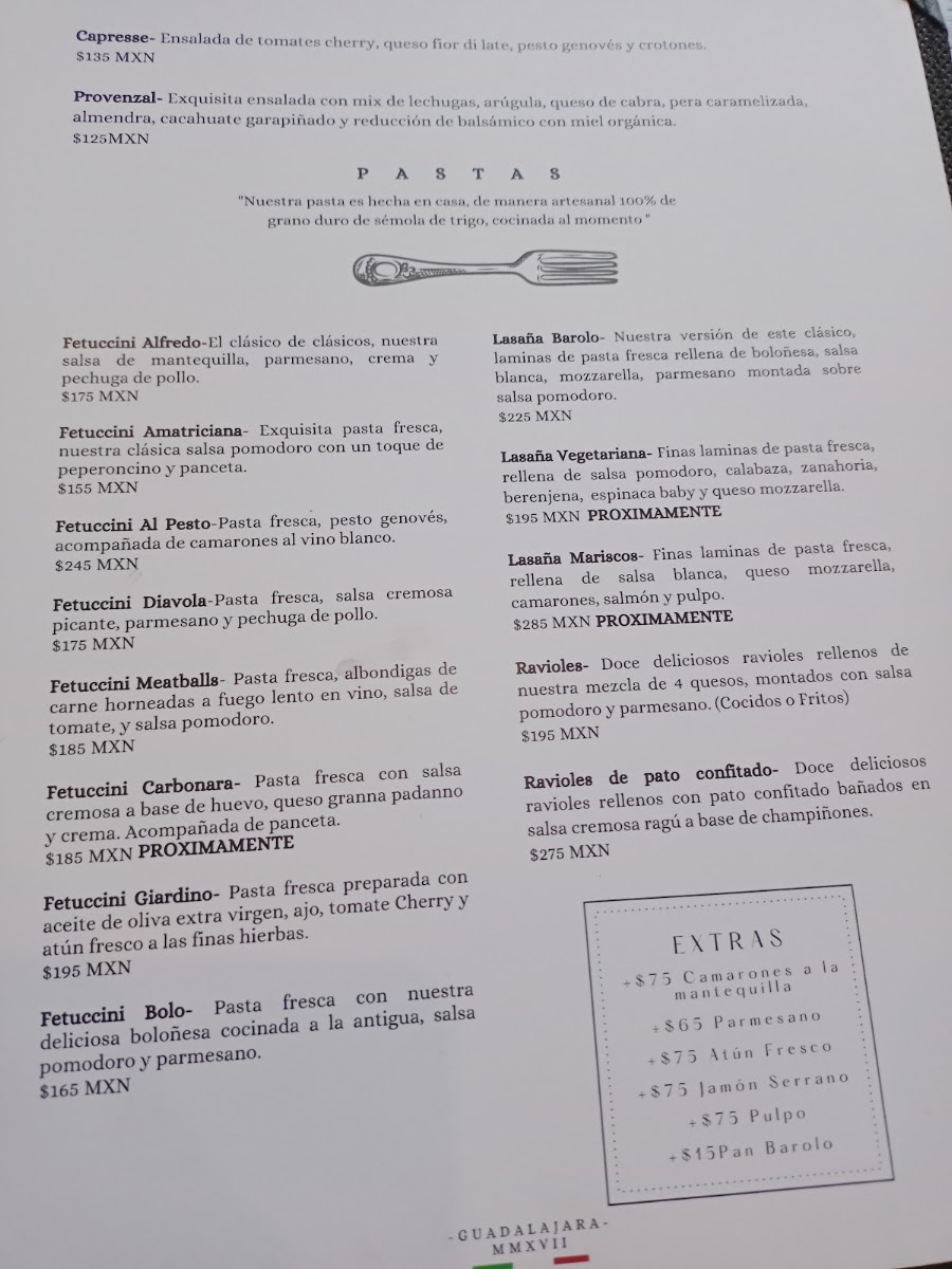 Barolo 71 Circunvalacion Menu Photo 3