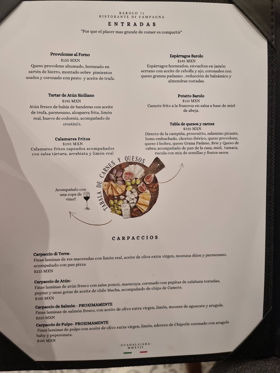 Barolo 71 Circunvalacion Menu Photo 5