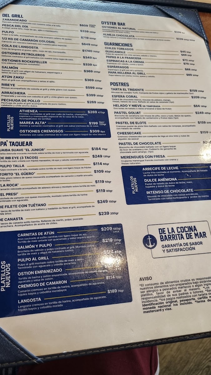 Barrita De Mar Interlomas Menu Photo 6