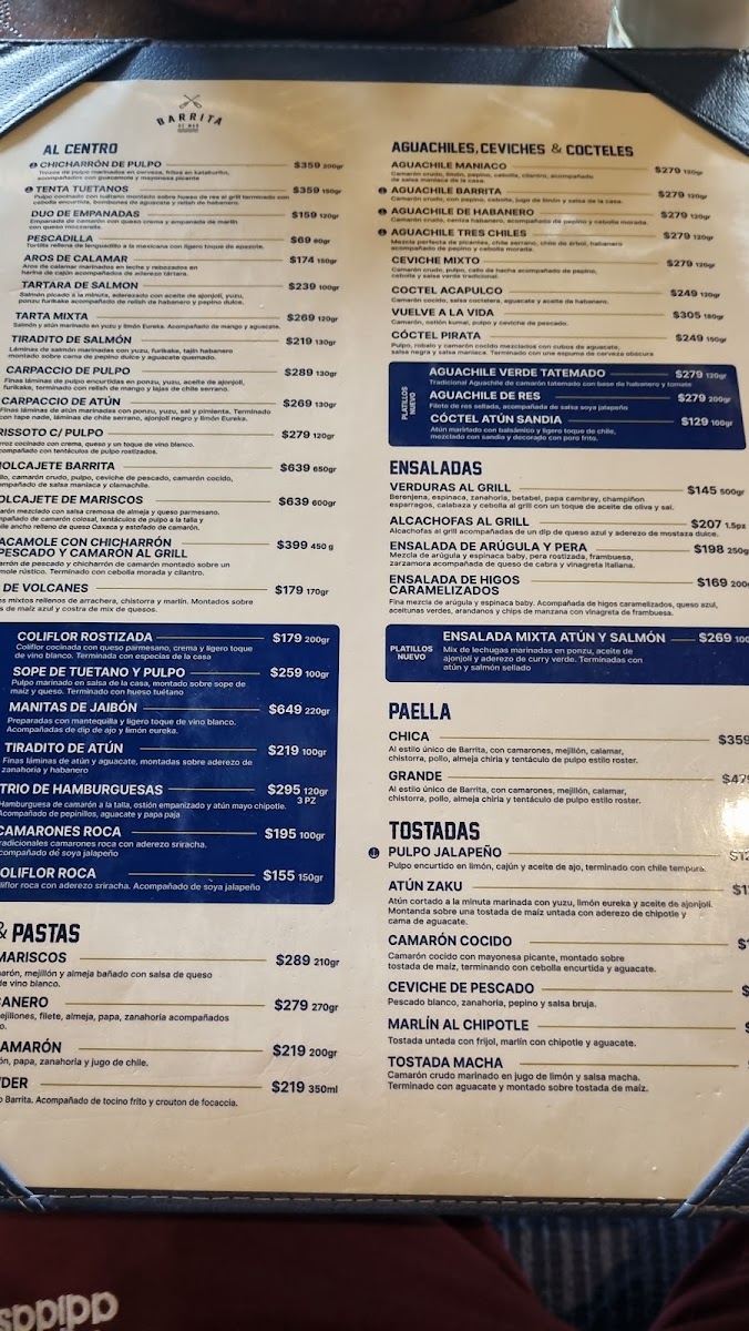 Barrita De Mar Interlomas Menu Photo 7