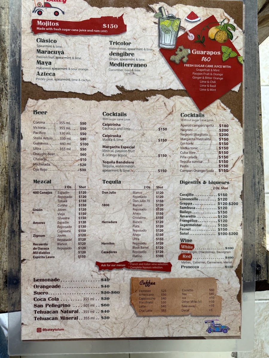 Batey Mojito And Guarapo Bar Menu Photo 6