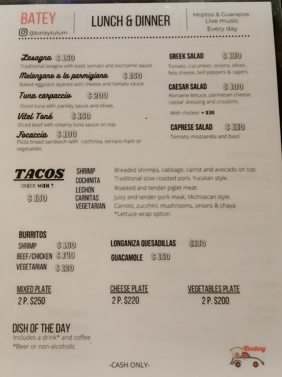 Batey Mojito And Guarapo Bar Menu Photo 9