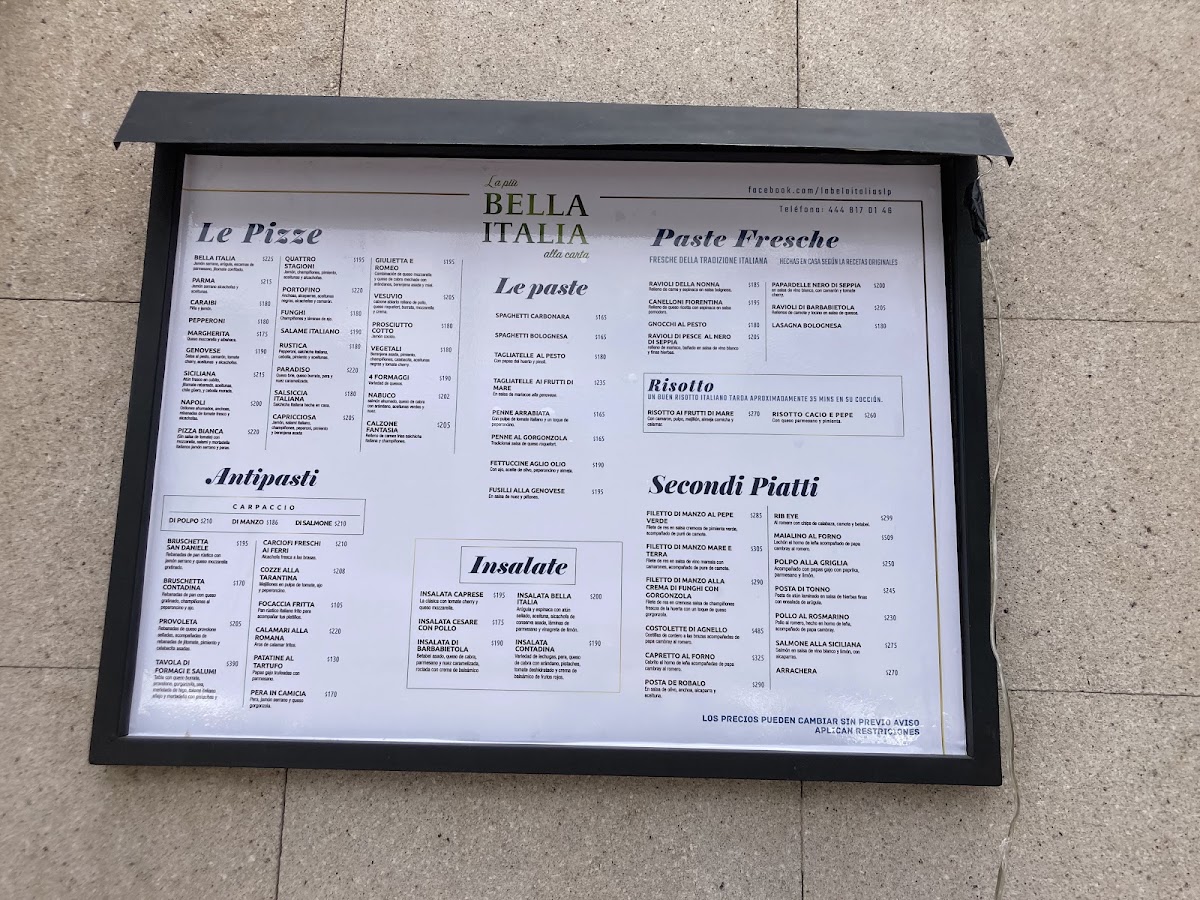 Bella Italia Menu Photo 8