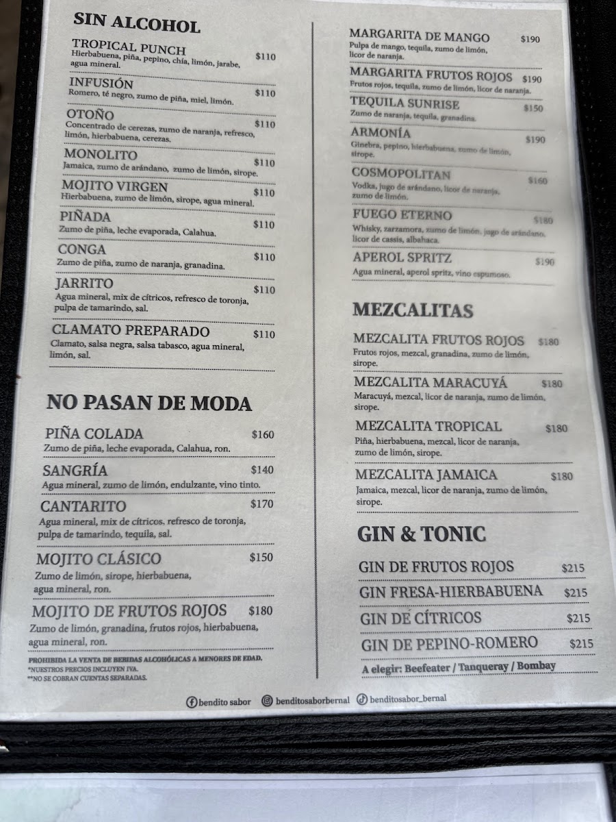 Bendito Sabor Menu Photo 7