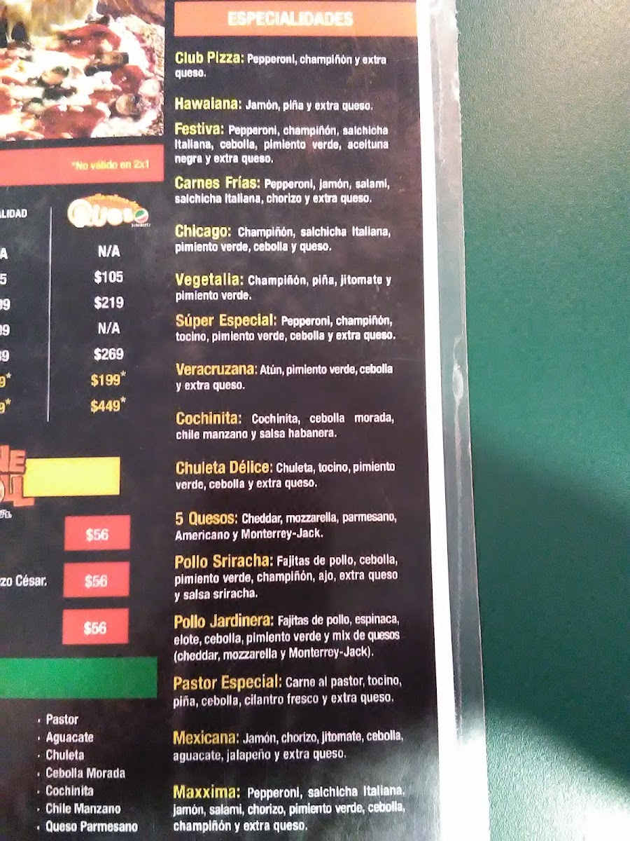 Benedettis Pizza Rojo Gómez Menu Photo 4